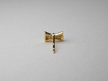 K18 ダイヤモンド レゴ リボン ピアス rpacp202123の画像