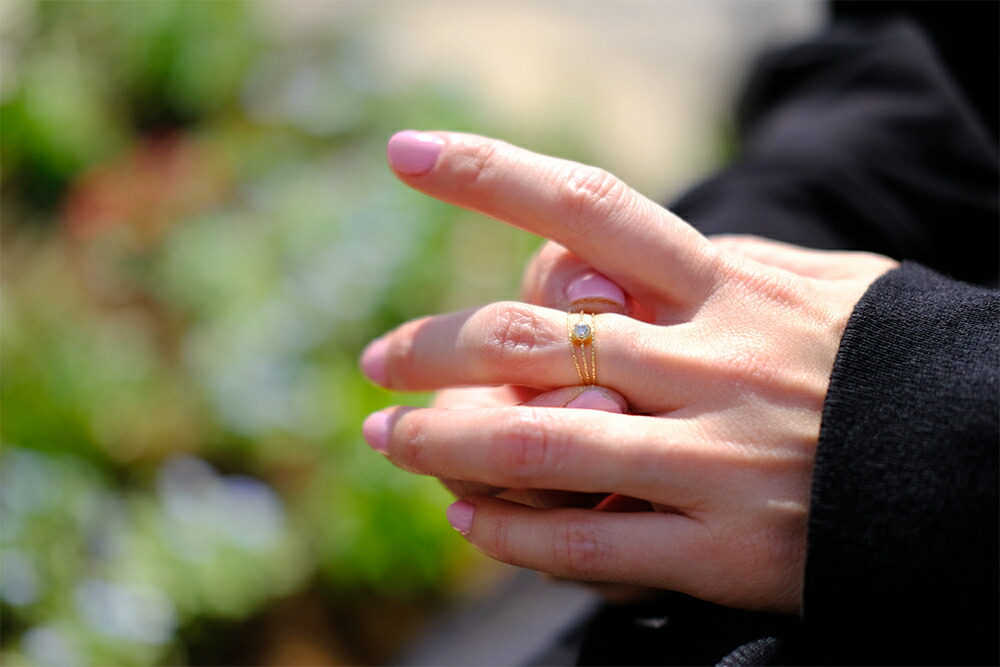 K18 ネプチューン ダイヤモンド リング rpg012032580922の画像