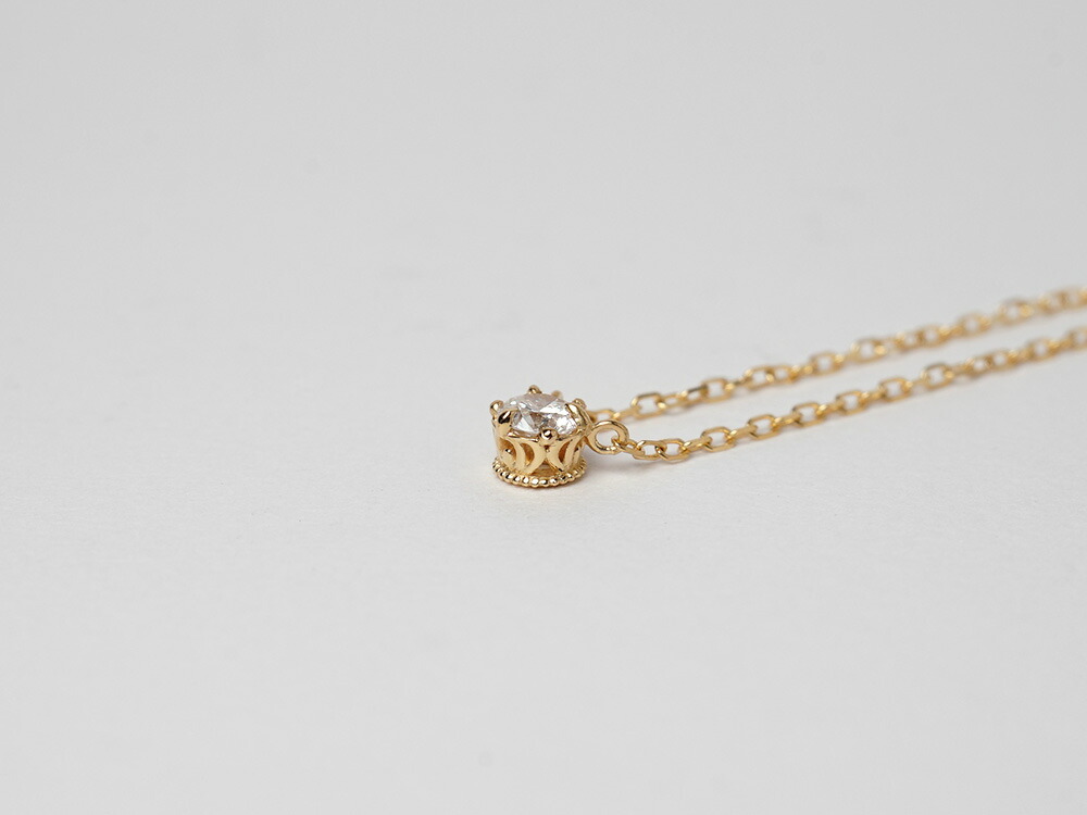K18 クラウン ダイヤモンド ネックレス 0.1ct rph69819221の画像