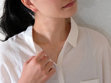 K18 クラウン ダイヤモンド ネックレス 0.1ct rph69819221の画像