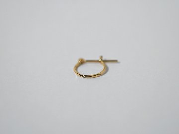 K18 Hineri フープピアス 10mm rph43013423の画像