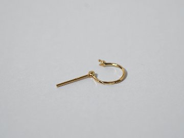 K18 Hineri フープピアス 10mm rph43013423の画像