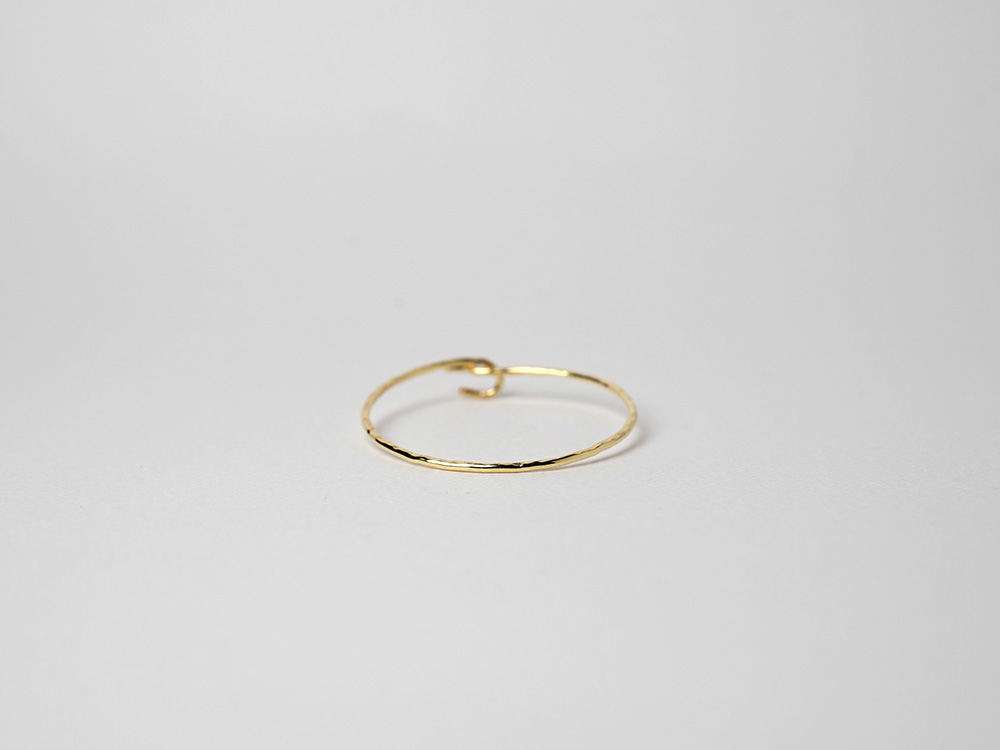 K18 オーブ フープピアス rpaub2323の画像