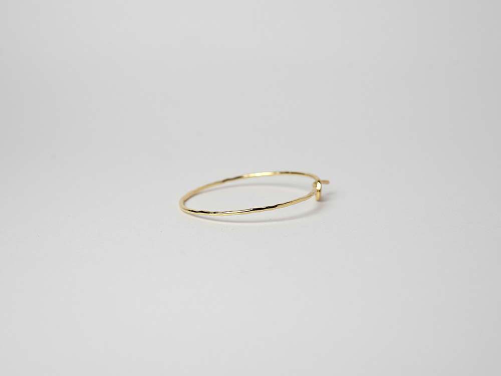 K18 オーブ フープピアス rpaub2323の画像