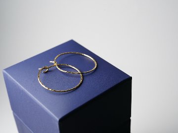 K18 オーブ フープピアス rpaub2323の画像