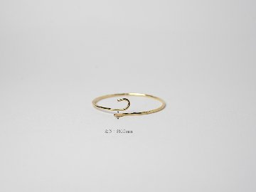 K18 オーブ フープピアス rpaub2323の画像