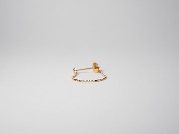 K18 カットボール バックキャッチ チェーンピアス rph43655723の画像