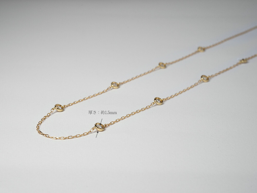 K18 エスタシオン ネックレス 0.5ct （シンメトリー） The pavilion rpaub1921の画像
