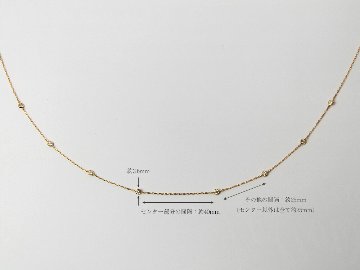 K18 エスタシオン ネックレス 0.5ct （シンメトリー） The pavilion rpaub1921の画像