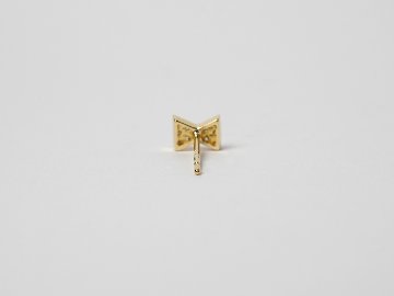 【片耳販売】 K18 リボンタイ ダイヤモンド ピアス rph46187723の画像
