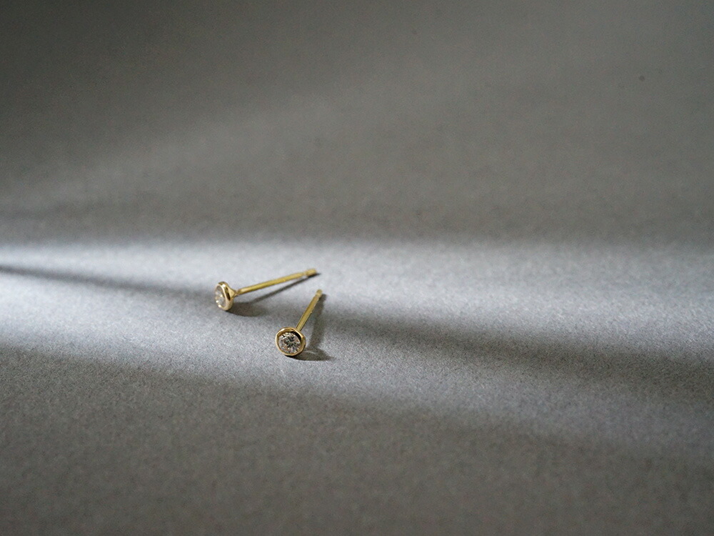 K18 ネージュ ダイヤモンド ピアス 0.1ct rph46963523の画像
