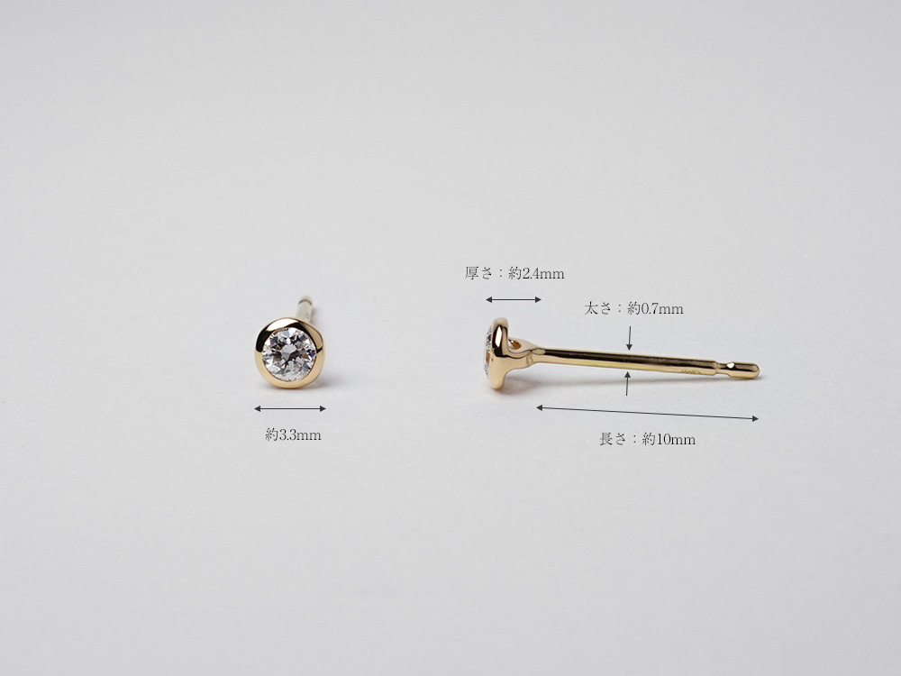 K18 ネージュ ダイヤモンド ピアス 0.1ct rph46963523の画像
