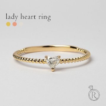 K18 ハートシェイプ ダイヤモンド リング rph28875622の画像