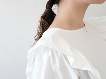 K18 ミルグレイン ルビー ネックレス rph69819121の画像