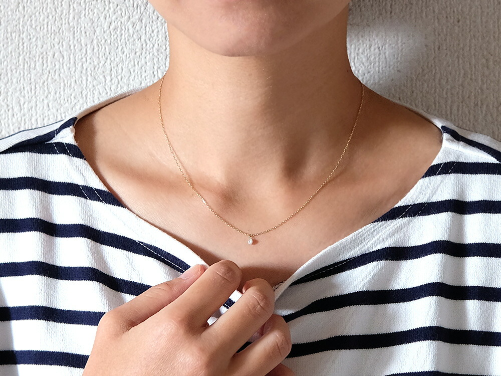K18 ダイヤモンド ネックレス 0.1ct アンドレス rph66640721の画像