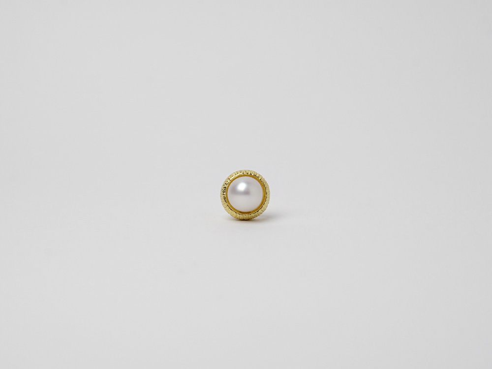 K18 ベジョータ パール ピアス rpaub1323の画像