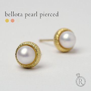 K18 ベジョータ パール ピアス rpaub1323の画像