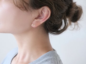 K18 めがね ピアス rph43655923の画像