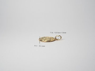 K18 コジモ コイン ペンダントトップ 12mm rpa5406421の画像