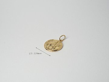 K18 コジモ コイン ペンダントトップ 12mm rpa5406421の画像