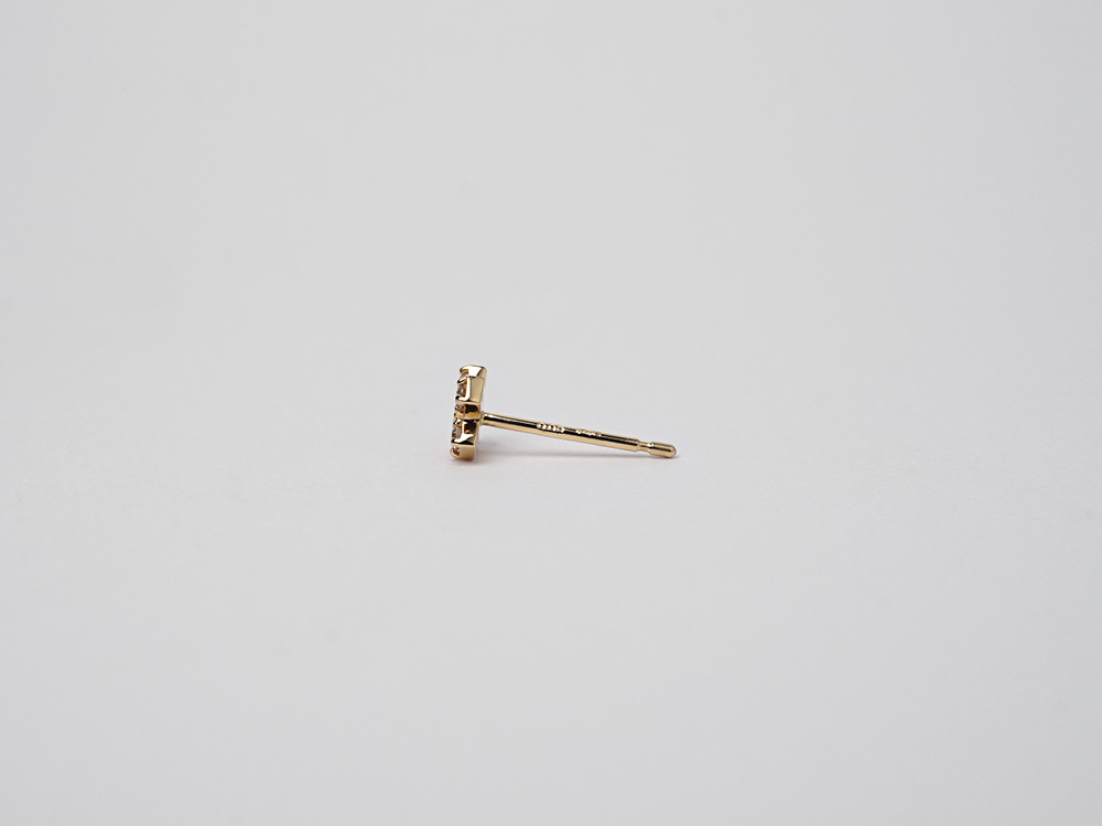K18 プラスクロス ダイヤモンド ピアス rph48988223の画像