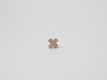 K18 プラスクロス ダイヤモンド ピアス rph48988223の画像