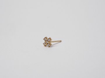 K18 プラスクロス ダイヤモンド ピアス rph48988223の画像