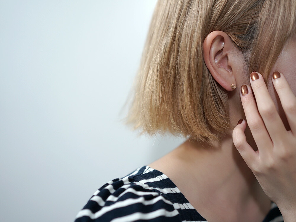 K18 ローズカット ローズ クォーツ ピアス rpacp1789r23の画像