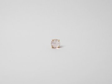 K18 ローズカット ローズ クォーツ ピアス rpacp1789r23の画像