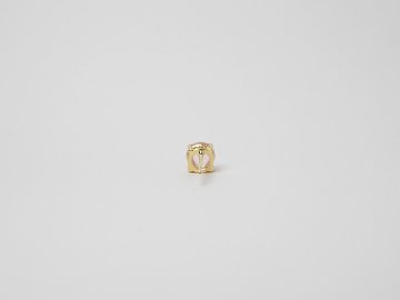 K18 ローズカット ローズ クォーツ ピアス rpacp1789r23の画像