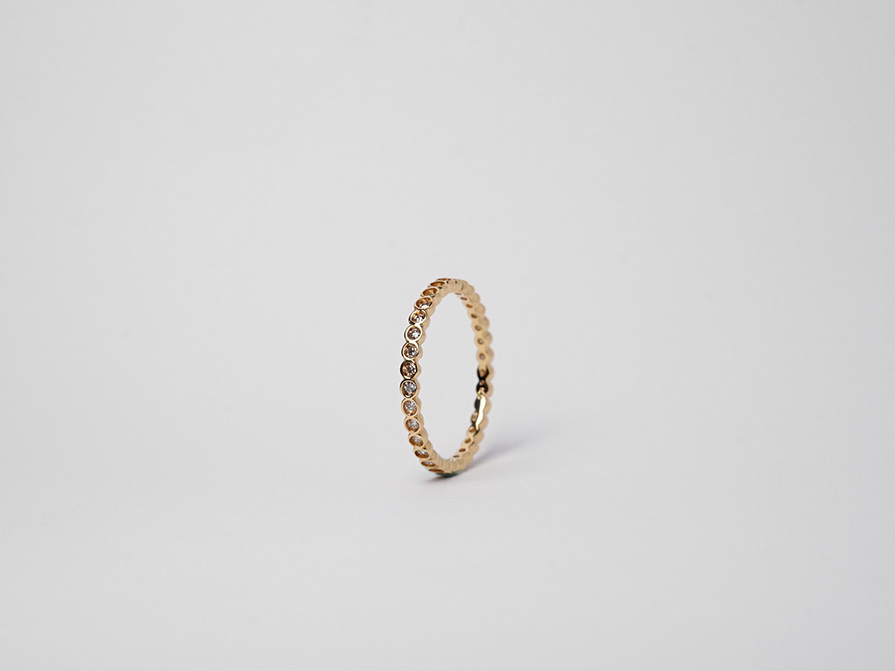 K18 ダイヤモンド フルエタニティ リング 0.3ct rph26014922の画像