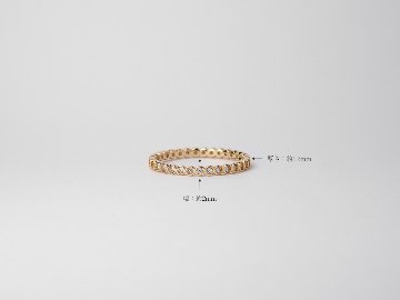 K18 ダイヤモンド フルエタニティ リング 0.3ct rph26014922の画像
