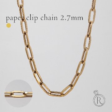 K18 クリップチェーン ネックレス 5.4mm