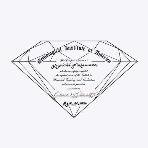 ダイヤ鑑定士が選別