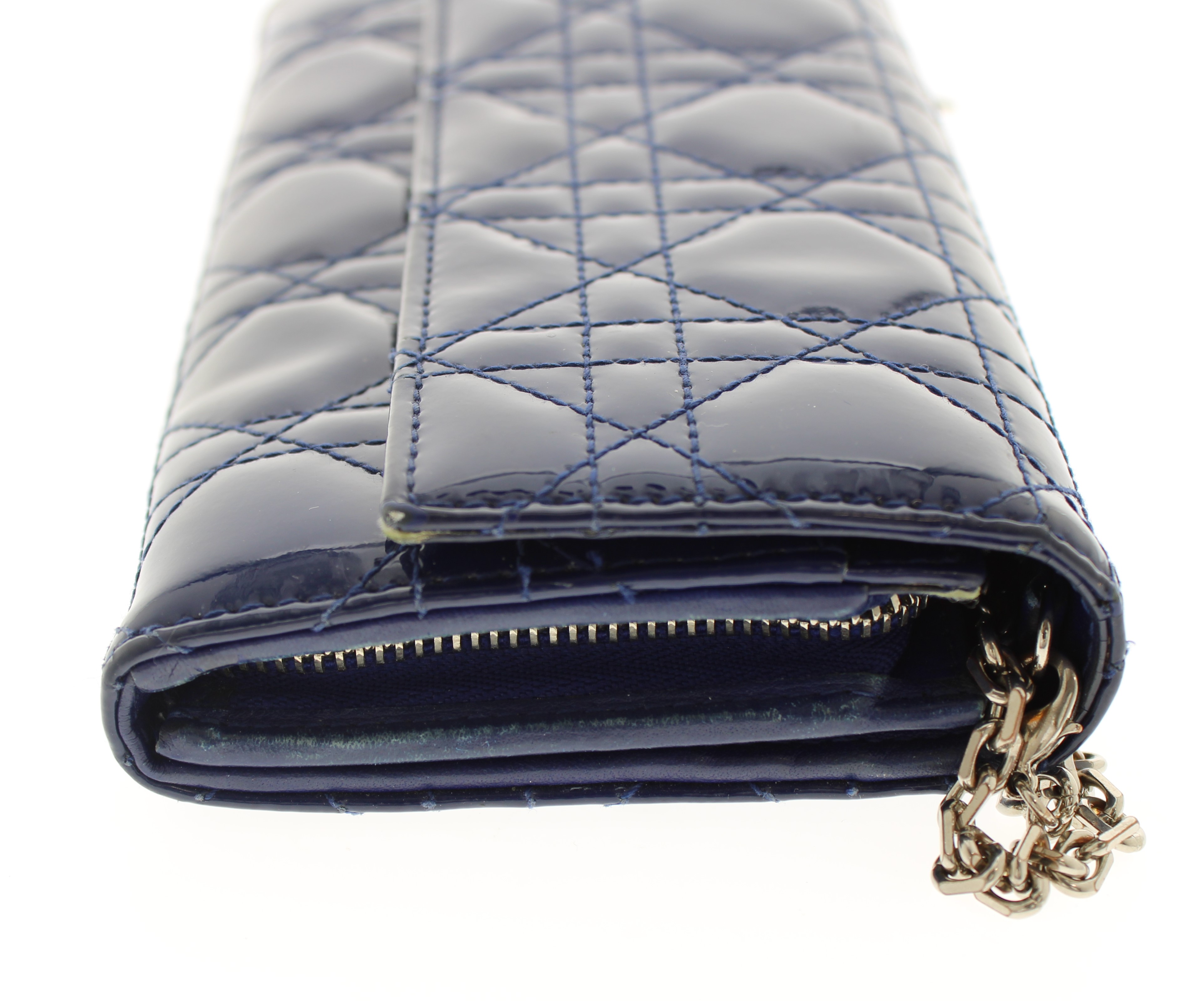 Christian　Dior　チェーンウォレット　パテントの画像