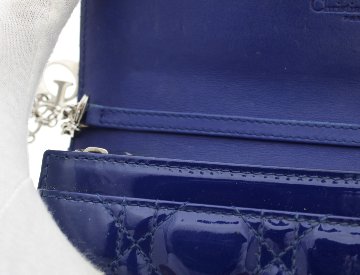 Christian　Dior　チェーンウォレット　パテントの画像