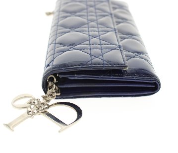 Christian　Dior　チェーンウォレット　パテントの画像