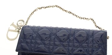 Christian　Dior　チェーンウォレット　パテントの画像