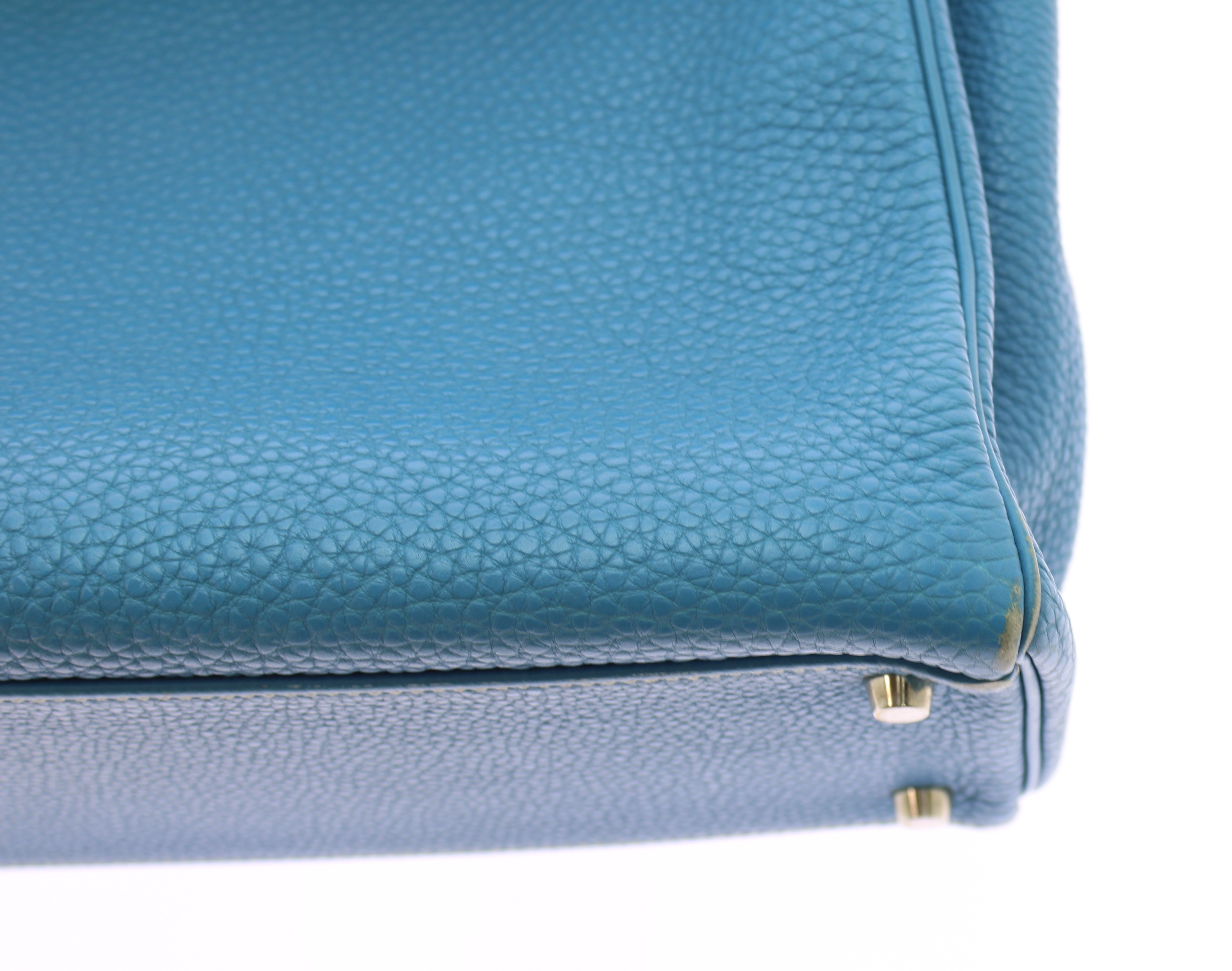 Hermès　ケリー32　ブルージーン　カナデクローシュ　S金具　H刻印の画像