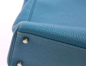Hermès　ケリー32　ブルージーン　カナデクローシュ　S金具　H刻印の画像
