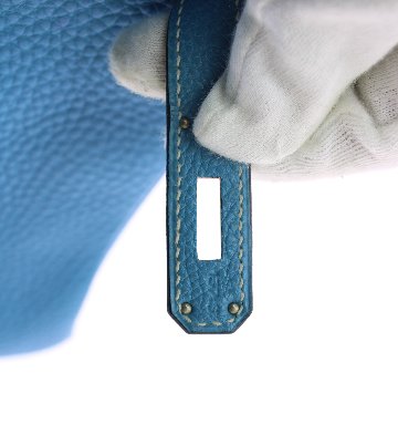 Hermès　ケリー32　ブルージーン　カナデクローシュ　S金具　H刻印の画像