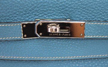 Hermès　ケリー32　ブルージーン　カナデクローシュ　S金具　H刻印の画像