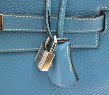 Hermès　ケリー32　ブルージーン　カナデクローシュ　S金具　H刻印の画像