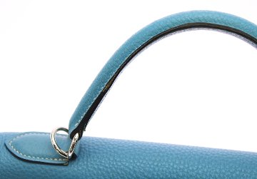 Hermès　ケリー32　ブルージーン　カナデクローシュ　S金具　H刻印の画像