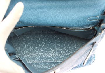 Hermès　ケリー32　ブルージーン　カナデクローシュ　S金具　H刻印の画像