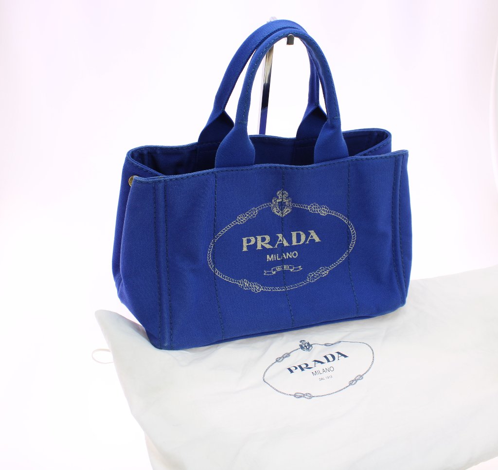 PRADA　カナパトートGM　ブルー　BN1877の画像