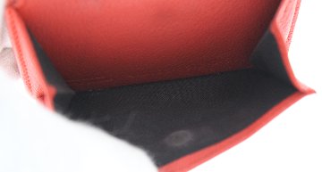 BALENCIAGA　コンパクトウォレット　レザー　赤の画像