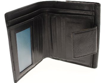 BVLGARI　Wホック財布ブラックの画像