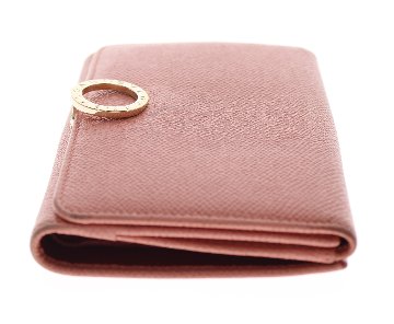 BVLGARI　Wホック財布ピンクの画像