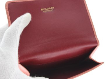 BVLGARI　Wホック財布ピンクの画像